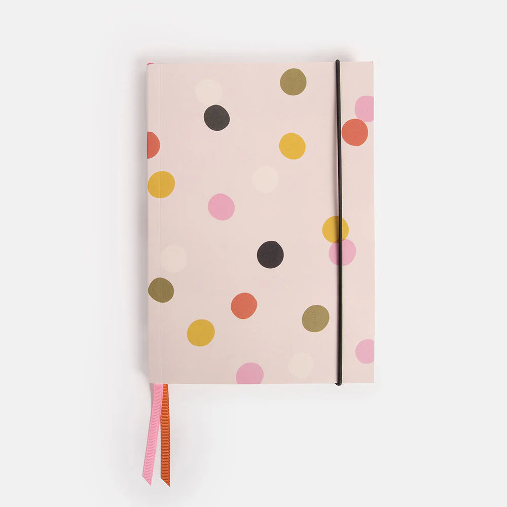 Pink Dotty A5 Soft Cover Notebook
