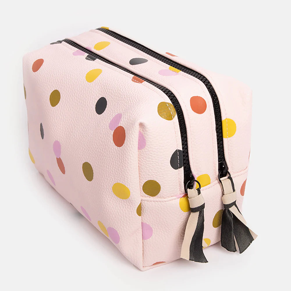 Pink Dotty Large Travel Wash Bag