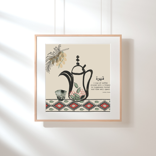 Framed A Coffee Shared Print