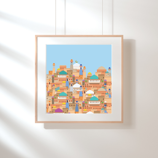 Framed City of Color Print