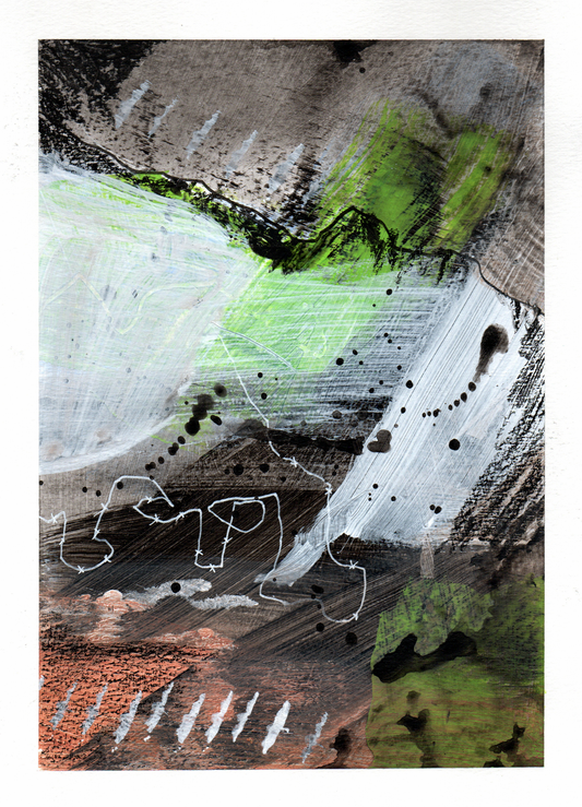 "Abstract in Green I" By Helen Al-Ammari